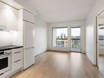 Valokuva 6. kerroksen vastaavasta asunnosta.