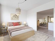 Virtuaalisesti kalustettu valokuva asunnosta C 51