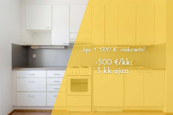 Kerrostalo, 2H+K+P, 51,5 m², Maunula