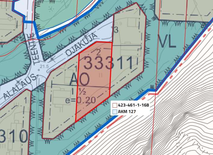 Tontti, 1 250 m², Ilmarinen - Näkymä 3