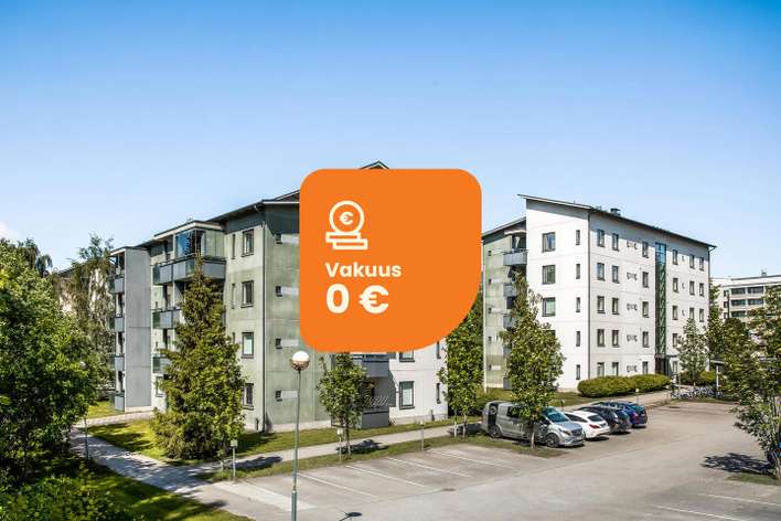 Kerrostalo, 3 H + K +S, 63,5 m², Laune, Lahti