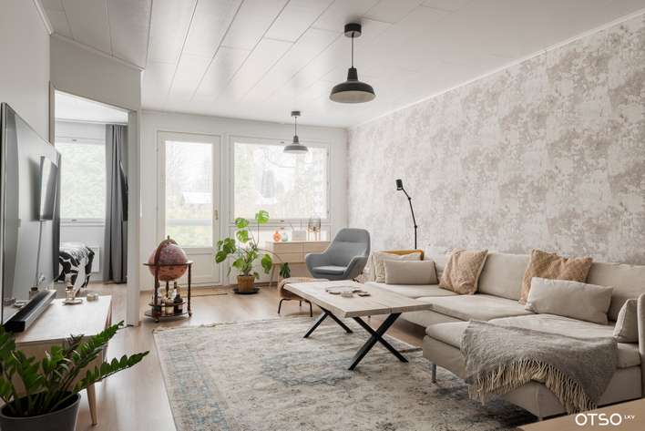 Rivitalo, 3h+k+khh+ph+s+vh, 76 m², Vanhakoivisto, Pori