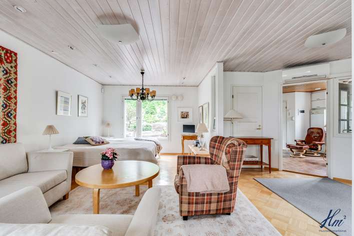 Omakotitalo, Ak: oh+k+aula+khh/th+kph/s+erillinen wc Yk: 3mh+kph/wc+vh+aula+lasitettu parveke, 167 m², Hirvensalo - Ansicht 3