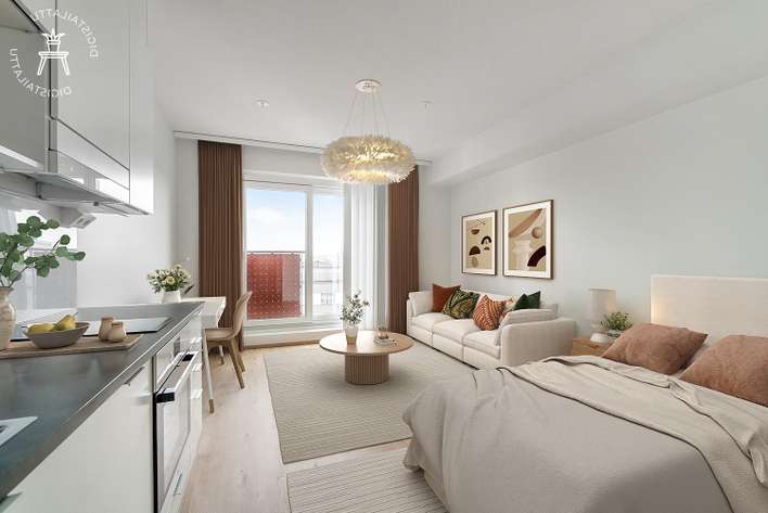 Kerrostalo, 1H+KT+RP, 27,5 m², Tammela, Tampere