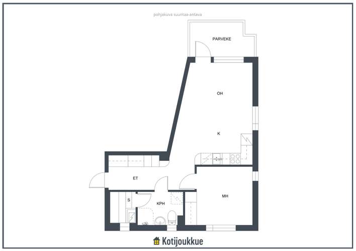 Kerrostalo, 2h, s, kk, 43 m², Palosaari – pohled 2