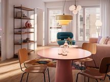 Visualisointi 44-neliöisestä kaksiosta (asunnot D6, D13 ja D20, 2h+kt).