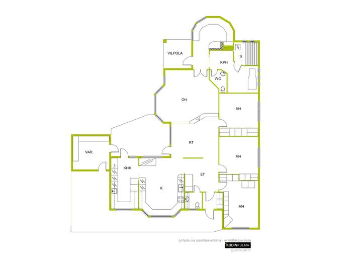Omakotitalo, 4h+k+khh+ph+s, 145/176 m², Pihlajaniemi - Näkymä 3