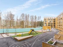 Valokuva asunnosta B 32 - näkymä parvekkeelta.