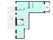 Kodin pohjapiirros (3h+k, 78 m²)