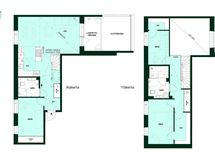 Kodin pohjapiirros (4h+kt+s, 113 m²)