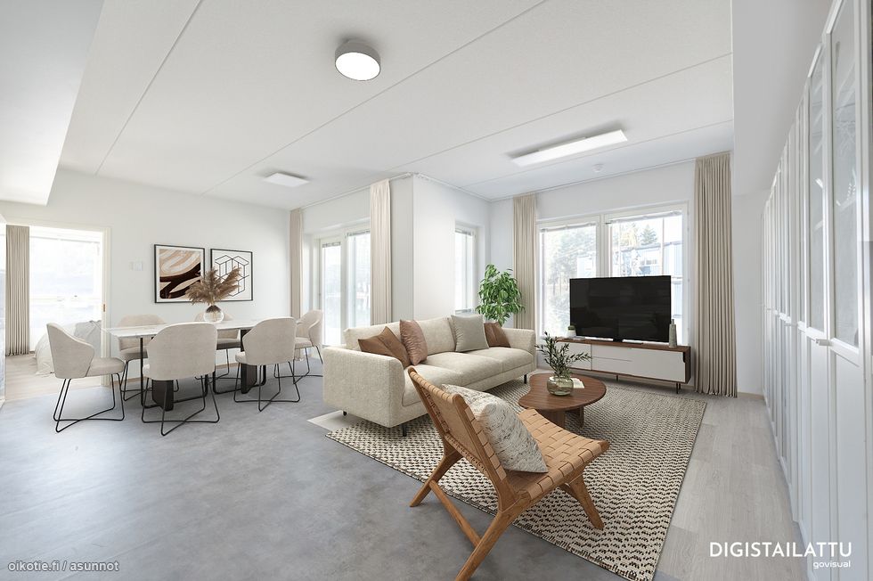 digistailattu olohuone