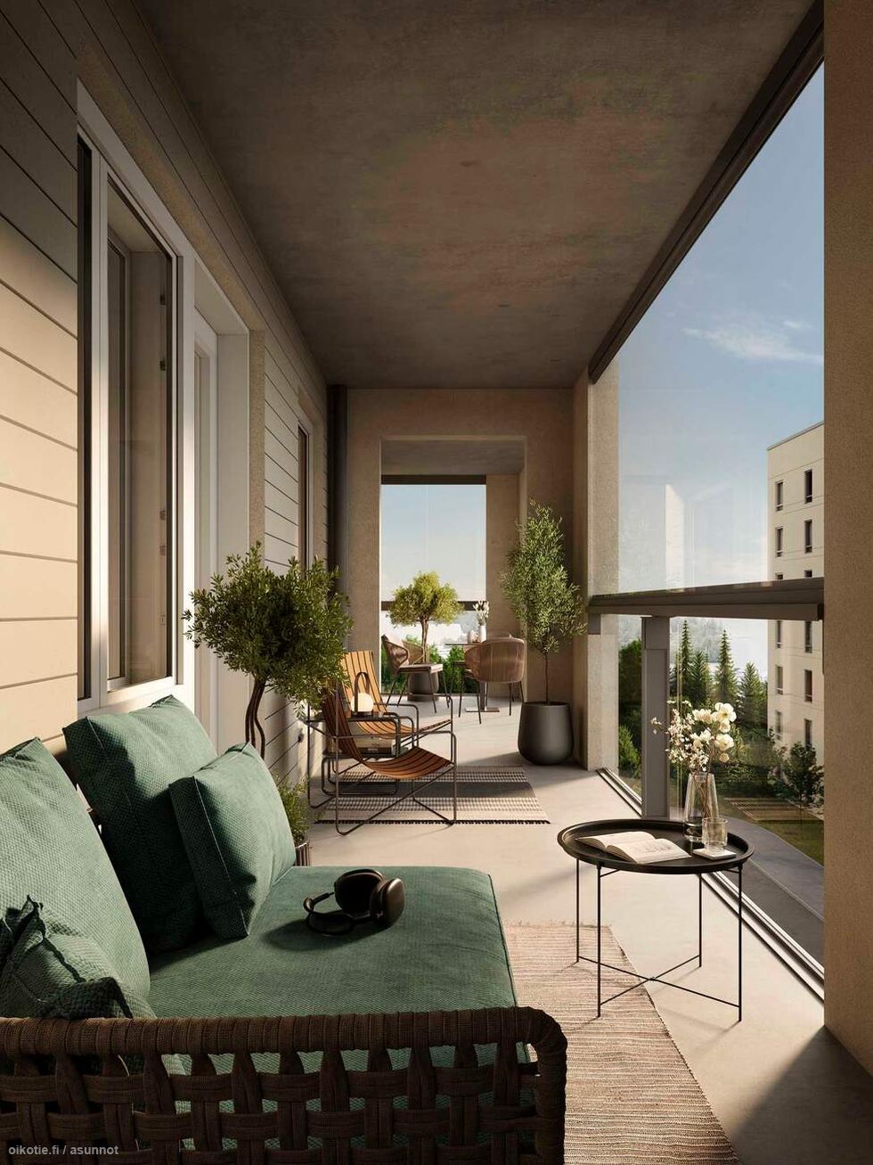 Visualisointi kodista A 31 (3-4h+kt+s, 81,5 m²)