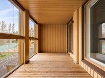 Valokuva asunnosta B 32 - lasitettu parveke.