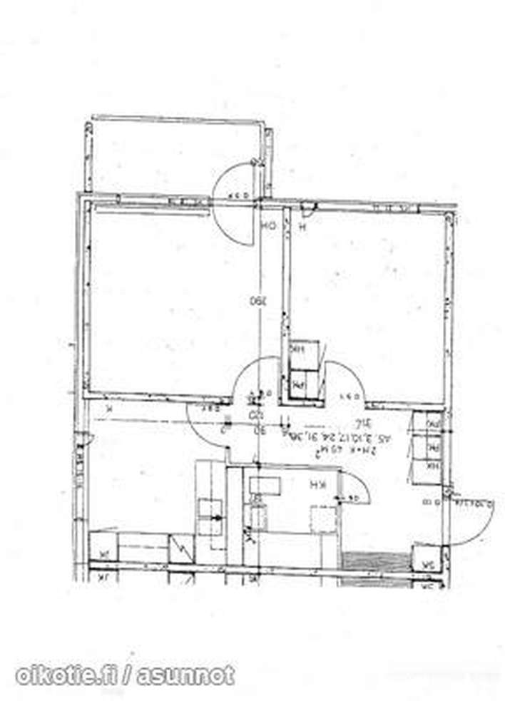 Kerrostalo, 2h + k + p, 49 m², Okeroinen, Hollola