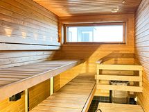 Taloyhtiöstä löytyy myös hyvät saunatilat.