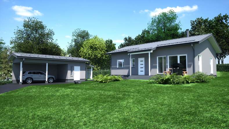 Omakotitalo, 3h, k, rt, kph/wc, s, khh, erill. wc, autokatos, 97/110 m², Siiri, Hämeenlinna