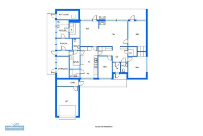 Omakotitalo, 3mh+oh+k+kylmiö+apk+puk.h+ph+s+2wc+autotalli, 119/179 m², keskusta - View 4