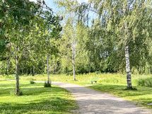 Killanpuisto on muutama minuutti asunnolta.