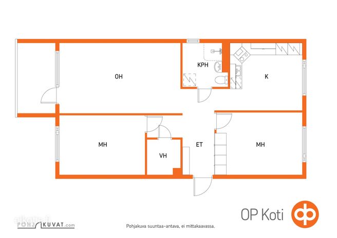 Kerrostalo, 3h+k+kph/wc+vh+lasit.parveke, 80 m², Annala - Näkymä 2