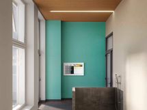 Aulaan toteutetaan näppärä kurapiste lastenvaunuja ja koirantassuja varten.