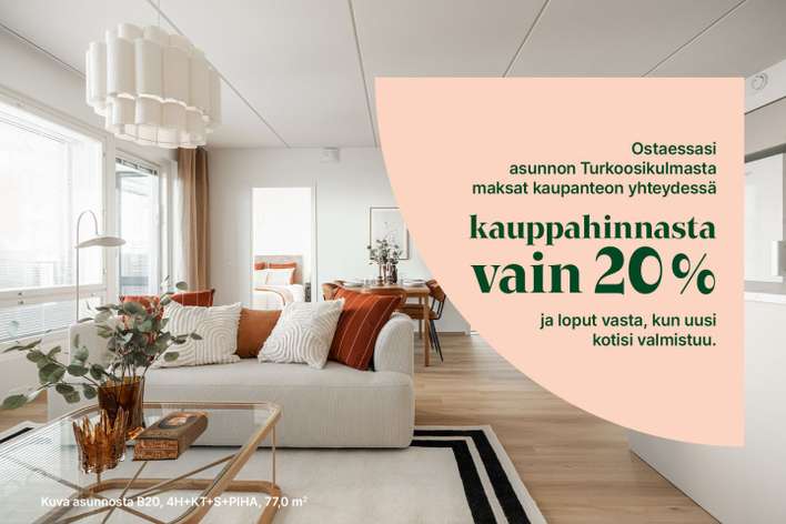 Kerrostalo, 3H+KT+S, 74,5 m², Kuninkaantammi – pohled 2