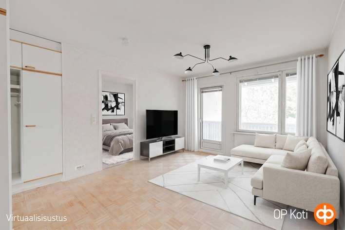 Kerrostalo, 2h+kk+s, 40 m², Peltola, Oulu