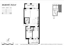 A33, 3-4h+kt, 74,5 m2, pohjakuva