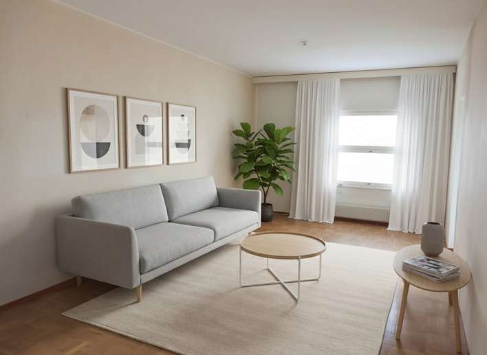 Kerrostalo, 2h+k+kph+s+erill.wc+las.parveke, 60,5 m², Lassila, Helsinki