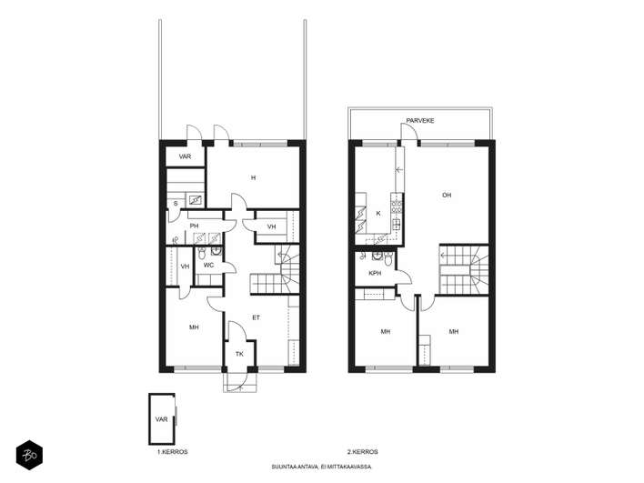 Rivitalo, 5h+k+s, 136 m², Pähkinärinne – pohled 2