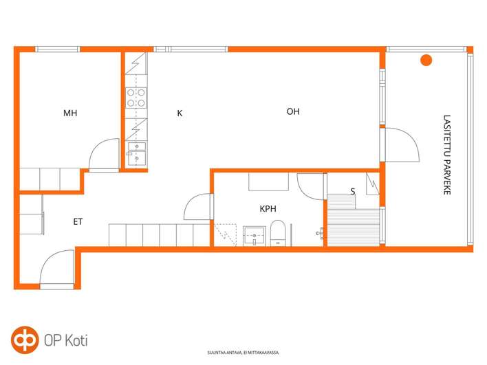 Kerrostalo, 2h+kt+s+parveke, 50,5 m², Matinkylä – pohled 2