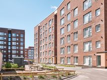 Julkisivu sisäpihalta