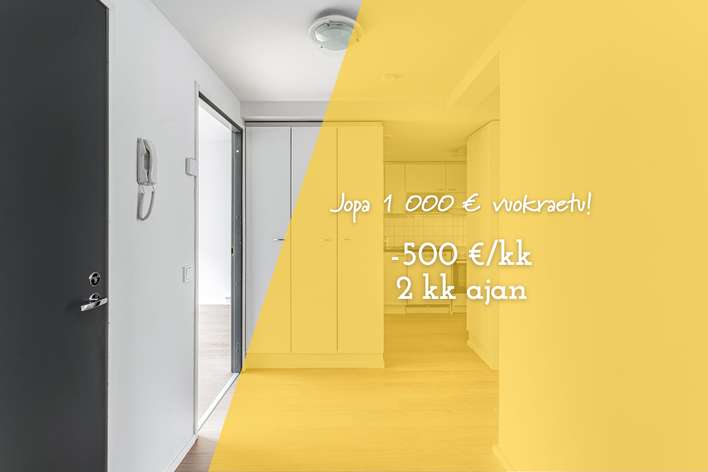 Kerrostalo, 2H+K+S, 57 m², Keskusta, Oulu