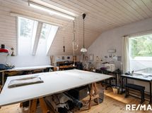 Yläkerran pihanpuoleinen huone
