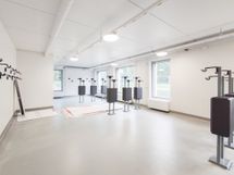 Taloyhtiön pyörävarasto.