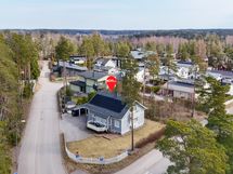 ilmakuva, ympäristö on rauhallista pientaloaluetta