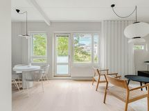 Asunnon ikkunoista aukeaa kauniit näkymät