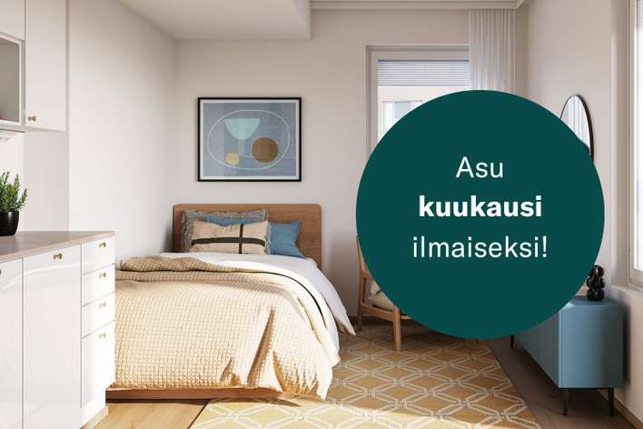 Kerrostalo, 1h+kt+terassi, 26,5 m², Niittykumpu
