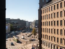 Näkymä olohuoneen ikkunasta.