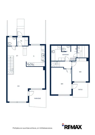Rivitalo, 3-4h + k + s + kph/khh + wc + vh + parveke + terassi, 94 m², Hirvensalo - Näkymä 2