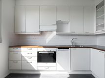 Paljon työ- ja säilytystilaa.