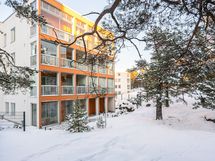 Maisemana saaristomännyt ja kauniit kalliot.