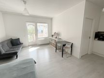 Olohuone ja keittiön kulmaus