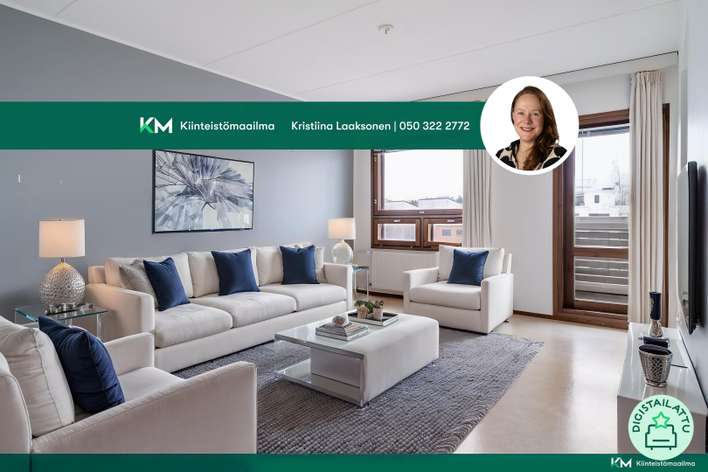 Kerrostalo, 3h+k+kph+sauna+wc+lasitettuparveke, 74,5 m², Kirkkojärvi, Espoo