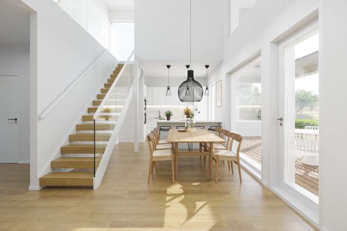 Omakotitalo, Olohuone, avokeittiö, 3 makuuhuonetta, 2 kylpyhuonetta, sauna, kodinhoitohuone, 99,5/133,0 m², Kuurinniitty, Espoo