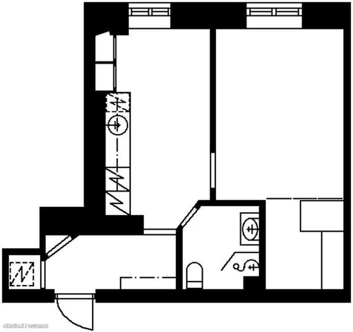 Kerrostalo, 1h + k, 39,5 m², Kallio – pohled 4