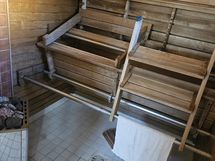 sauna asuinrakennuksessa