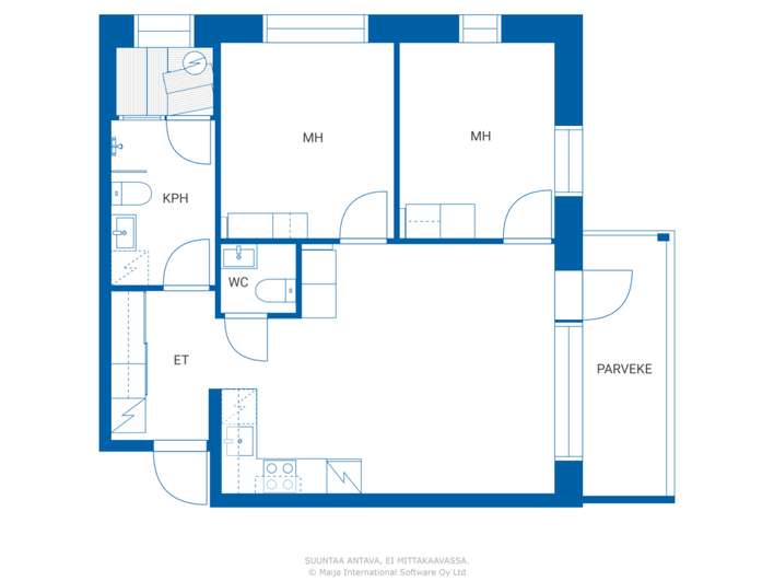 Loma-asunto, 56,5 m², Levi - Näkymä 2