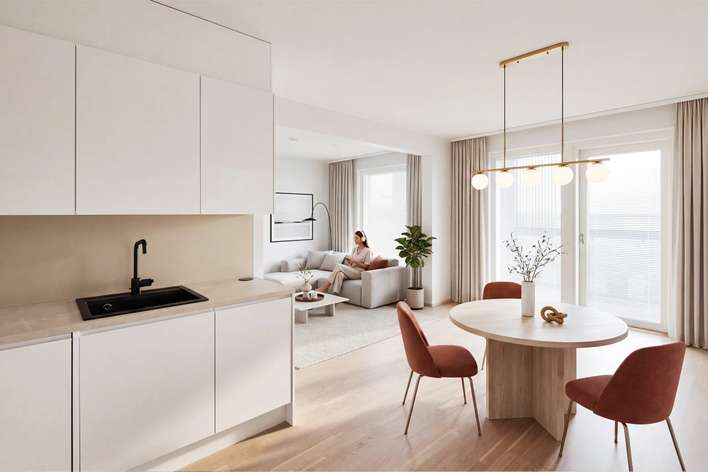 Kerrostalo, 4h+kt+s+lasitettu parveke, 72,5 m², Olari, Espoo