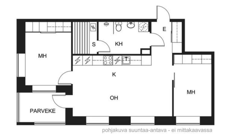 Kerrostalo, 3h + s + p, 59,5 m², Niittykumpu, Espoo
