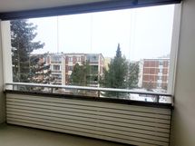 Lasitettu parveke.